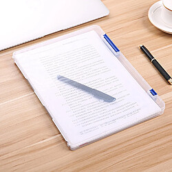 Wewoo 2 PCS A4 Taille Transparent Box De Stockage En Plastique Document De Remplissage De Cas De Fichier Portable Titulaire De Bleu