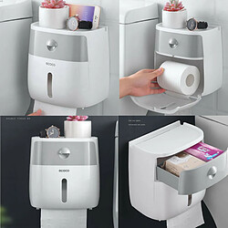 Universal Porte-rouleaux de toilettes muraux étanches Serviettes Salle de bains Boîte à essuie-tout Etagère de rangement Distributeur de papier de cuisine | Etagère de rangement pas cher