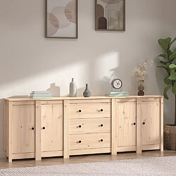 Maison Chic Commode Buffet - Meuble de rangement 230x35x80 cm Bois massif de pin -GKD41479