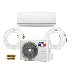 Pack Climatiseur reversible AIRTON - A Poser Soi-meme - 2500W - Readyclim 4M et 6M - 409730LF46