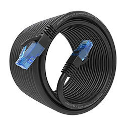 Aisens Câble réseau Cordon de brassage RJ45 Cat.6 UTP AWG26 CCA - 10 m - Couleur noire