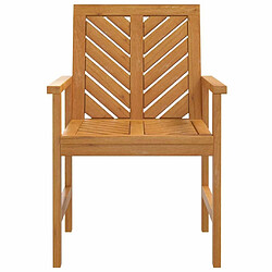 Acheter Maison Chic Lot de 4 Chaises à dîner de jardin bois massif d'acacia -GKD78274