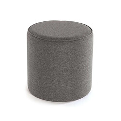 Avis Table d'appoint Versa Gris 44 x 44 x 44 cm Pouf 2 Pièces