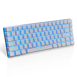 Wewoo Clavier mécanique de jeu pour ordinateur portable Ajazz AK33 axe bleu blanc