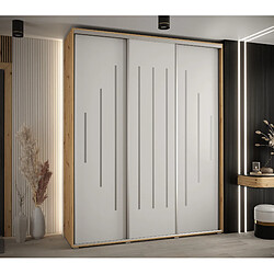 Abiks Meble Armoire Davos 12 À Portes Coulissantes 235,2/190/45 3 Portes