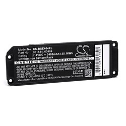 vhbw batterie remplacement pour Bose 061384, 061385, 061386, 061834, 063287, 063404 pour haut-parleurs, enceintes (3400mAh, 7,4V, Li-ion)