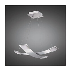 Luminaire Center Suspension LED Thea Aluminium satiné