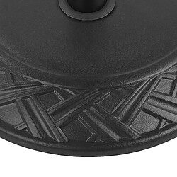 Acheter Beliani Socle de parasol CAPACI Noir Rond