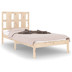 vidaXL Cadre de lit sans matelas 100x200 cm bois massif de pin