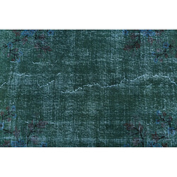 Avis Vidal Tapis de laine 269x142 vert Ultra Vintage