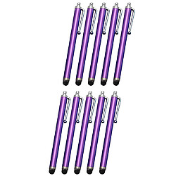 10x Stylet pour écran capacitif haute sensibilité pour IPHONE / IPAD Violet