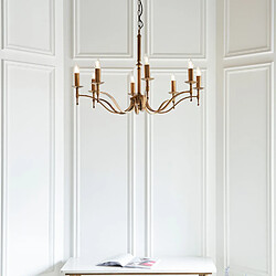 Acheter Interiors 1900 Suspension 8 ampoules Stanford, laiton antique