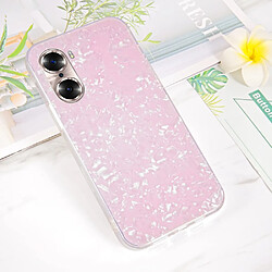 Coque en TPU + acrylique IPAKY ultra mince rose pour votre Honor 60