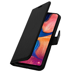 Avizar Housse Samsung Galaxy A20e Étui Porte carte Support Vidéo Vintage noir