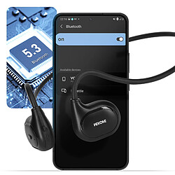 Avizar Écouteurs Bluetooth Design ouvert Contour d'oreilles Autonomie 6H Noir pas cher