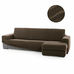 Chaise longue avec bras droit court Sofaskins NIAGARA 210 - 340 cm - Daim