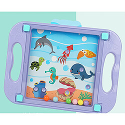 Acheter Universal 3D pour les enfants Jouets éducatifs pour les bébés Puzzle Montessori Labyrinthe Jeu d'équilibre Jouets pour les enfants 24 ans Carte de dessin animé & 124 ; Puzzle (violet)