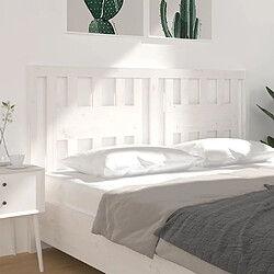 Acheter Maison Chic Tête de lit scandinave pour lit adulte,Meuble de chambre Blanc 166x4x100 cm Bois massif de pin -MN63654