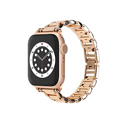 B26 Gold Watch Bracelets de remplacement 41mm 40mm 38mm 38mm Sangle de sport en acier métal creux pour Apple Iwatch 7654321 SE