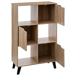 ETAGERE 6 CASES MIX NAT CEDA-L67,6xP32,5xH113,3cm+FIVE Simplysmart