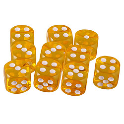 Pack de 20pcs acrylique Six faces D6 dés pour DND TRPG Party Board Game Toys