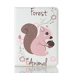 Etui en PU motif dessin animé avec support animal de la forêt pour votre Apple iPad mini (2021)