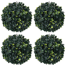 vidaXL Boules de buis artificielles 4 pcs 12 cm