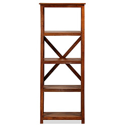 Helloshop26 Étagère armoire meuble design bibliothèque bois massif d'acacia 160 cm 2702033/2