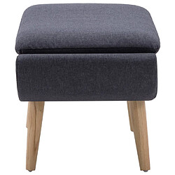 Avis Maison Chic Repose-pied,Tabouret confortable Tapisserie en tissu 73 x 43 x 42 cm Gris foncé -MN73752