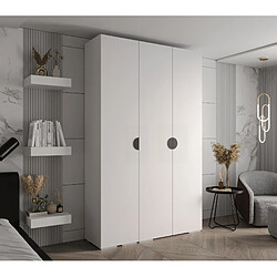 Abiks Meble Armoire Inova 4 À Portes Battantes 236,7/150/47 3 Portes (bianco/nero)