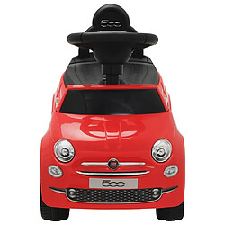 vidaXL Voiture jouet à chevaucher Fiat 500 rouge