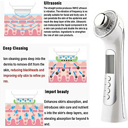 Acheter Chrono Appareil de beauté à ultrasons, Machine faciale à haute fréquence et machine de raffermissement de la peau, Machine de levage faciale Anti-âge Anti-rides, Thérapie par la lumière LED RF EMS 6 en 1 et pour les soins de la peau(Blanc)