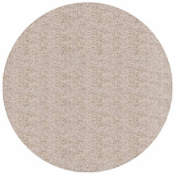 vidaXL Tapis shaggy PAMPLONA poils longs moderne beige Ø 100 cm