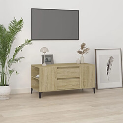 vidaXL Meuble TV Chêne sonoma 102x44,5x50 cm Bois d'ingénierie