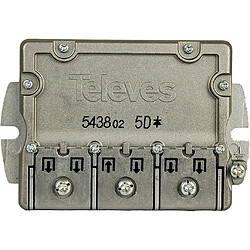 Alpexe Splitter satellite F-connecteur 9.5 dB / 5-2400 MHz - 5 Outputs