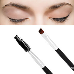 Acheter Pinceau à Double Extrémité Brosse à Sourcils Baguette de Mascara de Cils Maquillage Applicateur Cosmétique