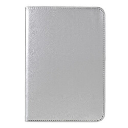 Etui en PU avec support texture litchi, anti-choc argent pour votre Apple iPad mini 6 (2021)