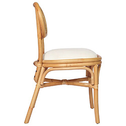 Acheter Decoshop26 Lot de 2 chaises de salle à manger cuisine design classique lin CDS020667