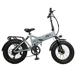 PVY Z20 Plus Vélo électrique pliant 20 * 4,0 pouces Gros pneus 1000 W Moteur 50 km/h Vitesse 48 V 16,5 Ah Batterie - Gris