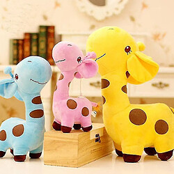 Universal Jouet doux de la girafe en peluche mignonne, animal cher, poupée (jaune)