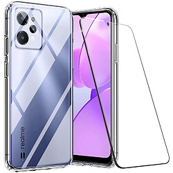 Pack coque transparente en TPU et vitre protection écran en verre trempé pour Realme C31 4G - XEPTIO