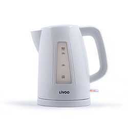 Livoo Bouilloire électrique sans fil 1.7 L blanche