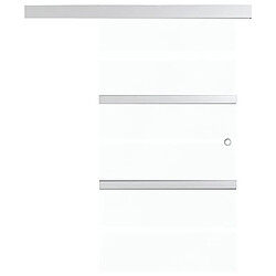 Avis vidaXL Porte coulissante Verre ESG et aluminium 102,5x205 cm Argenté