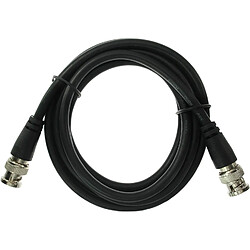 InLine BNC Videocable RG59 2m câble coaxial Noir - Câbles coaxiaux (2 m, BNC Videocable, Male connector / Male connector, Noir)