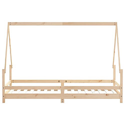 Maison Chic Lit simple Cadre de lit pour enfants,Lit d'Enfant Moderne 90x200 cm bois de pin massif -MN78419 pas cher