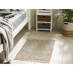 Avis Beliani Tapis beige à carreaux 50 x 80 cm ZERDALI