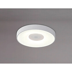 Inspired Coin Rond Plafond 80W LED Avec Télécommande 2700K-5000K, 3900lm, Blanc, 3 ans de Garantie