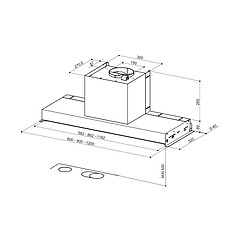 Avis Groupe filtrant 90cm 200m3/h 57db gris inox - 5606509 - FABER