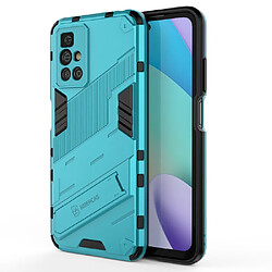 Coque en TPU antichoc, avec béquille bleu clair pour votre Xiaomi Redmi 10 Prime/Redmi 10