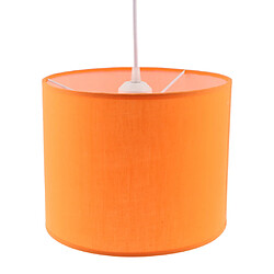 Lustre en tissu abat-jour abat-jour abat-jour orange clair